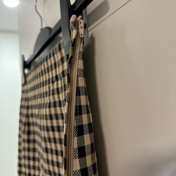Brown & cream Mini skirt, chequered print, side zipper , above knee length H&M - Picture 2 of 3
